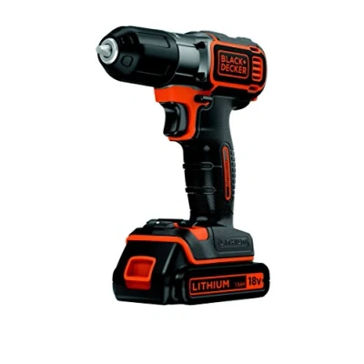 Imagen de Black+Decker ASD184KB Autosense Taladradora inalámbrica (18 V, 2 baterías de iones litio 1,5 Ah, con cargador y maletín)
