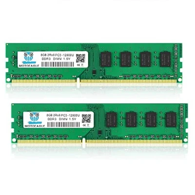 Imagen de 16GB (2X8GB) PC3 12800U DDR3 1600 UDIMM 2Rx8 DIMM 8GB 1600MHz SDRAM 240 Pin 1.5V CL11 Non ECC Desktop PC Memoria Kit