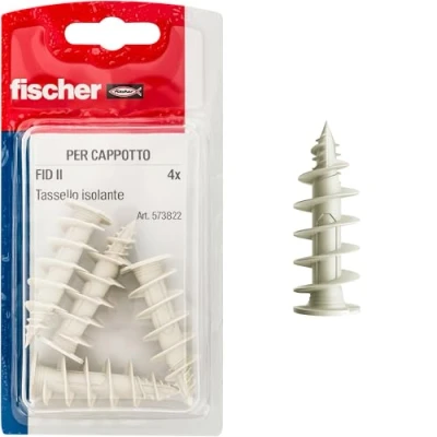 Imagen de Fischer 573822 Tacos para Abrigo, Sin Tornillo, senza vite