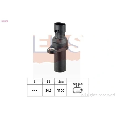 Imagen de EPS 1.953.378 Sensor de Cigueñal Made in Italy OE Equivalent FIAT: Doblo I Familiar, Punto II Hatchback, Cargo, LANCIA: Ypsilon