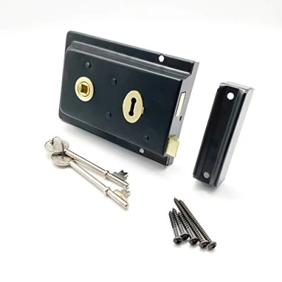 Imagen de Borde Sashlock Cerradura para montaje en superficie (156 x 106 mm), color negro