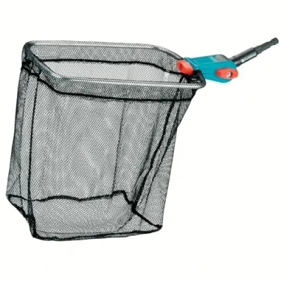 Imagen de Limpiador de estanques combisystem GARDENA Vario 2: red aterrizaje con malla gruesa y fina, accesorios jardín ideales para una fácil limpieza del estanque jardín, adecuado todos los mangos (3230 20)