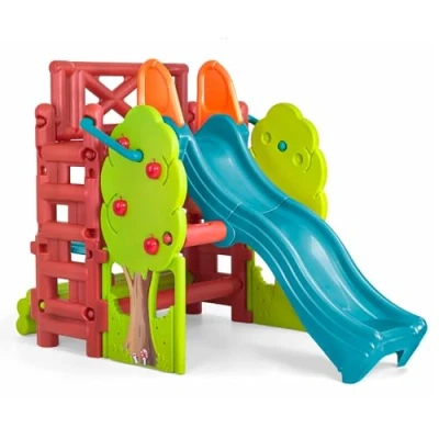 Imagen de FEBER Wood House, Centro de Actividades en el Bosque con Tobogán y Mesa Convertible Arenero, Colores Luminosos Resistentes a la Luz, Fácil Montaje, Niños 3 8 años, Famosa (800009590)