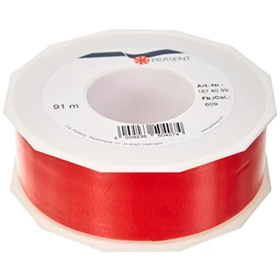 Imagen de PRÄSENT Cinta rizadora, Polipropileno, Rojo, 40 mm