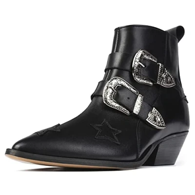 Imagen de L37 HANDMADE SHOES The Hero&#039;s Return, Botas de Moda Mujer, Negro, 38 EU