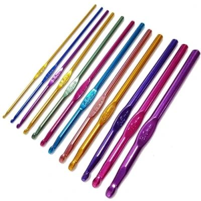 Imagen de LiJuanWang Agujas de ganchillos Aluminio,12 Piezas Ganchillo, Tejer,Ganchos Ganchillo,Ganchos para tricotar,Herramienta Ganchillo(2,0 8,0 mm)