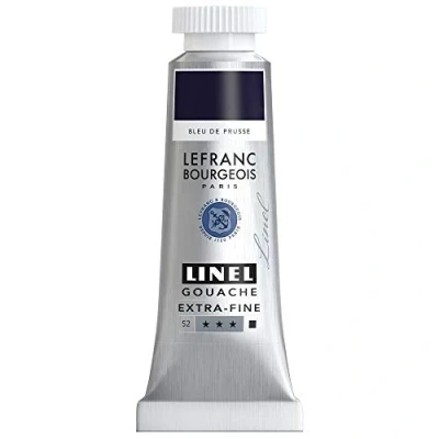 Imagen de Lefranc Bourgeois Color Gouache, Azul De Prusia, 14 ml (Pack of 1),