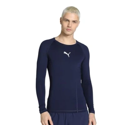 Imagen de Puma LIGA Camiseta de manga larga, Hombre, Talla: Small, Lila/weiss