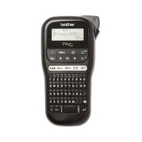 Imagen de Brother PTH110. Rotuladora electrónica de mano con diseño ergonómico para el hogar y la oficina teclado QWERTY. Color negro.
