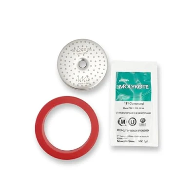 Imagen de Mampara de ducha precisión IMS BV200IM y junta silicona Cafelat. Juego 2 piezas para máquinas Breville Sage Espresso 54 mm.