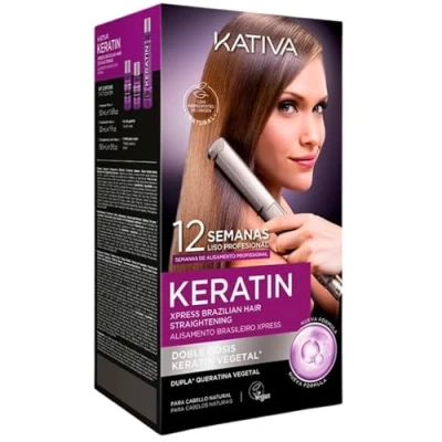 Imagen de Kativa Keratin Kit de planchado brasileño Express