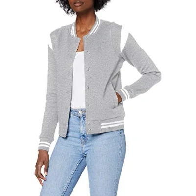 Imagen de Urban Classics Sudadera con cremallera, Mujer, Talla: Medium, Grey white