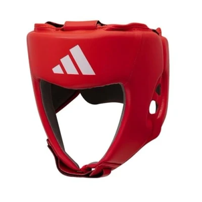 Imagen de adidas AIBA Boxing Heard Guards Protector de Cabeza, Todo el año, Unisex, Color Rojo, tamaño Medium