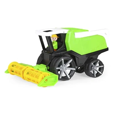 Imagen de Lena 04516DF TRUXX² Cosechadoras, vehículo agrícola, aprox. 37 cm, cortadora con tubo de grano móvil, plegable y figura juego totalmente para niños a partir 2 años