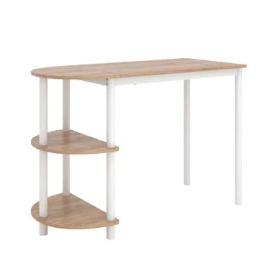 Imagen de Vicco Mesa de Cocina Freetown, Oro Potencia Roble/Blanco, 110 x 50 cm con estantes Abiertos
