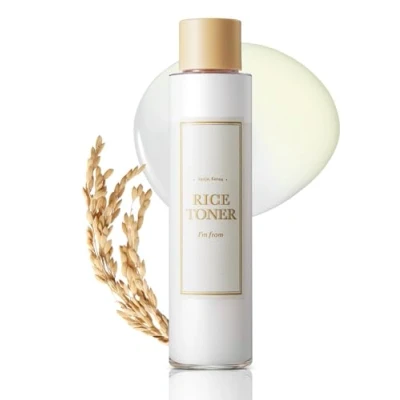 Imagen de I&#039;m from Tónico de arroz, 77,78% extracto arroz Corea, esencia luminosa con niacinamida, hidratante para piel seca, vegano, sin alcohol, fragancia, aprobado por Peta, 5,07 onzas líquidas