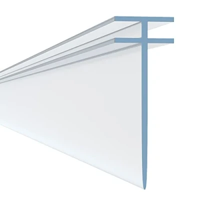 Imagen de Junta para la puerta de ducha en forma T Hnnhome Cristal recto plegable 2,2 m