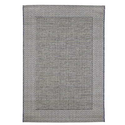 Imagen de andiamo Alfombra Tejida por Clyde sin Pelo. Cenefa Beige y Antracita, B086F6CWFY, 120 x 170 cm