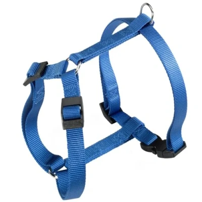 Imagen de Ferplast Arnés Perro Mediano Champion M, Ajustable en 3 Puntos, Fácil de Llevar, Pecho 44 72 cm. Azul