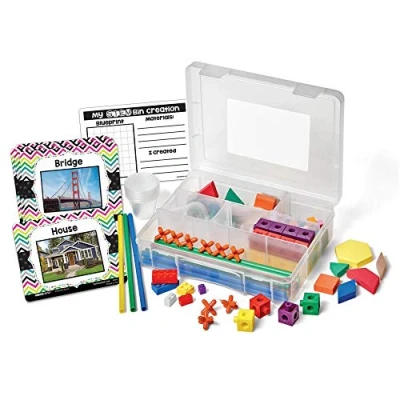 Imagen de Learning Resources 93836 Recipiente con compartimentos para jugar y aprender STEM, actividades pruebas de ciencias construcción niños edades entre los 5 9 años