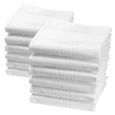 Imagen de 12 pañuelos blancos Modelo Valentin 40 centimetros
