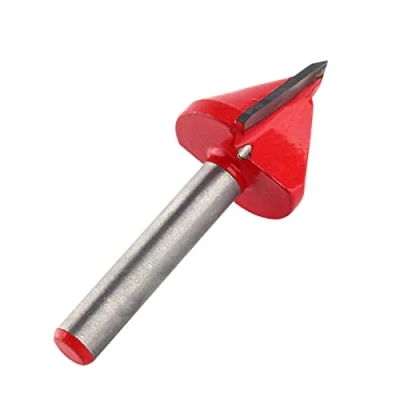 Imagen de 60 6 mm Router Molinillo de Punta Acero Tungsteno Cortador Diámetro 3D para Hacer Carteles Grabado Broca Carpintería Rojo