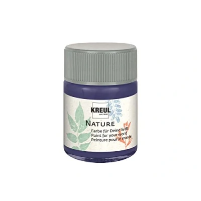 Imagen de KREUL 49426 Nature Bote de 50 ml, Pintura al Agua, a Base materias primas Naturales y sostenibles, cremosa, Secado rápido Resistente la luz, para numerosas Superficies, Lavender