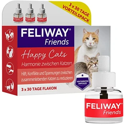 Imagen de FELIWAY D89440L Friends Pack Ahorro de 3 x 30 días, 144 ml