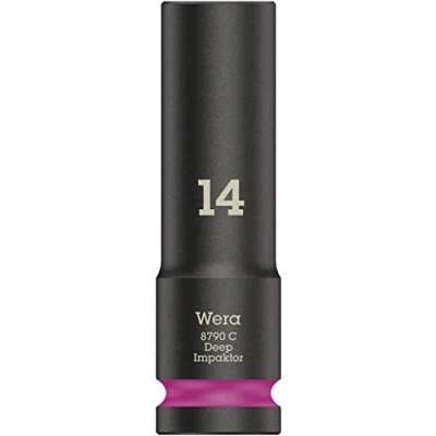 Imagen de Wera 05004831001 8790 C Impaktor Deep Llave de vaso con arrastre 1/2&quot;, Fucsia, 14.0 x 83.0 mm