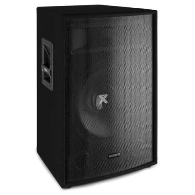 Imagen de Vonyx SL15 Altavoz pasivo, 2 vías, 800W de Potencia máxima, 8 Ohmios, woofer 15&quot;, Asas Transporte, Agujero en la Base para Soporte, Ideal DJ móviles, Discoteca, Eventos, Fiestas.
