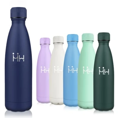 Imagen de Motswedi Botella Agua Acero Inoxidable, 750ml Sin BPA, Termica, Mantener 12H Caliente/24 Frío, Cantimplora, Prueba de Fugas, para Deporte, Oficina, Yoga, Ciclismo, Azul Oscuro