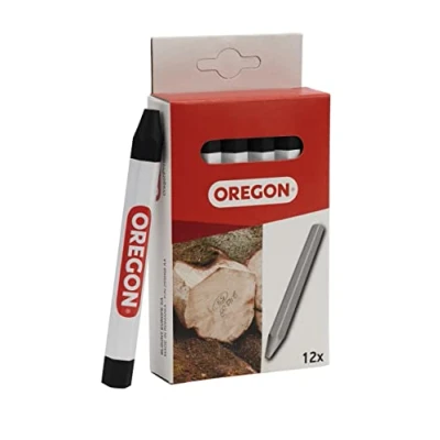 Imagen de Oregon Tiza de Color para Cualquier Superficie Negro, Lápiz Profesional Hexagonal, Cera Escribir sobre Madera, Metal, Piedra, Hormigón, Azulejos, Cerámica, Plástico y Más (Pack of 12) (295365)