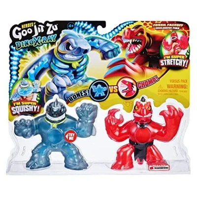 Imagen de Grandi Giochi Goo JIT Zu Dino X Ray Versus Pack, Dinosaurios con Rayos X. Dos Personajes en el Paquete GJT25000