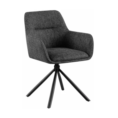 Imagen de CLP Silla Tipton Funda de Tela I Comedor giratoria con tapizada Respaldo Cocina, Color:Azul