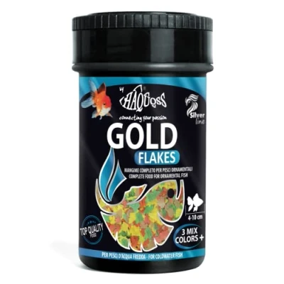 Imagen de Haquoss Goldflake Comida en Copos para Peces Rojos, 100 ml/15 gr