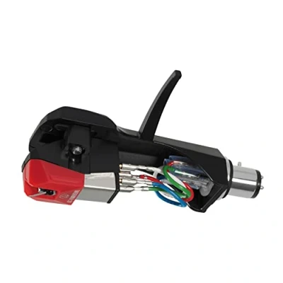 Imagen de Audio Technica AT VM95ML/H Cartucho magnético móvil Dual (Negro/Rojo)
