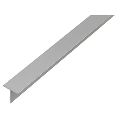 Imagen de Alberts 473112 Perfil en T, Aluminio, anodizado plateado, 1000 x 15 mm