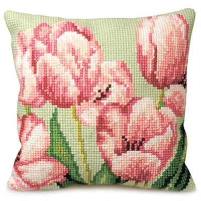 Imagen de Tulipe A Droite Pillow Cross Stitch Kit 40 x cm