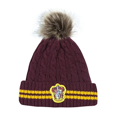 Imagen de Cinereplicas Harry Potter Gorro con Pompón Licencia Oficial Casa Gryffindor Rojo y Amarillo