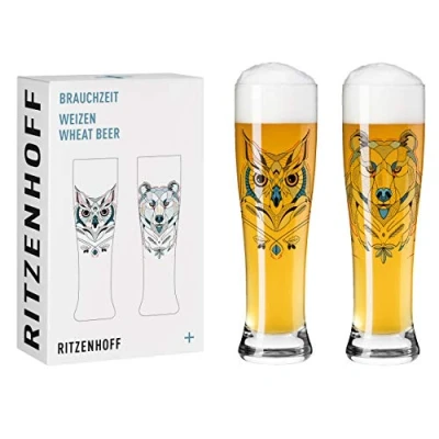 Imagen de Ritzenhoff Brauchzeit #1 Vasos de Cerveza, 500 milliliters, Glass, multicoloro