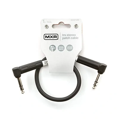 Imagen de JIM DUNLOP MXR Cable Instrumento Estéreo TRS 1 pie 0,3 m, Conector Recto de 1/4 pulgada (DCIST1RR)