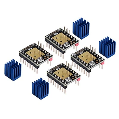 Imagen de BIGTREETECH TMC2208 Controlador de Motor Paso a en Modo UART con Disipador Térmico para SKR V1.3 MKS GEN L Rampas 1.4/1.5/1.6 Tablero Control Impresora 3D (4pcs)