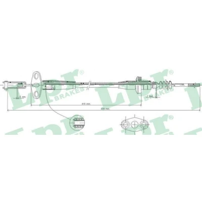 Imagen de LPR C0235C Cable de Embrague OPEL: Agila A