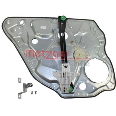 Imagen de Metzger Elevalunas Atrás derecha eléctrico con placa soldada sin electromotor 2160102 VOLKSWAGEN: Polo IV Hatchback
