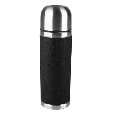 Imagen de Emsa Senator Sleeve, Isolierflasche, Schwarz, 0,5 L Frascos de, Acero Inoxidable, Negro, 500 ml