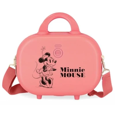 Imagen de Disney Minnie Happiness Neceser Adaptable con Bandolera Rosa 29x21x15 cms Rígido ABS 9,14L 2,52 kgs
