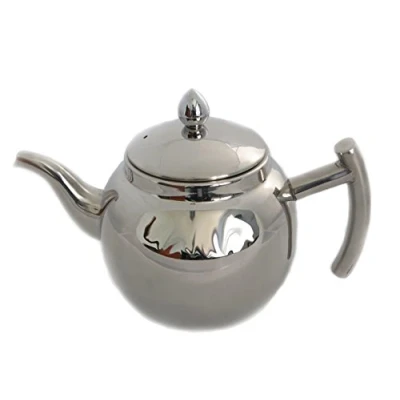 Imagen de Diseño de acero inoxidable tetera o cafetera con colador y tapa 1 litro