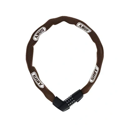Imagen de ABUS cerradura de cadena Tresor 1385 combinación acero templado cuadrada 7 mm grosor nivel seguridad 85 cm marrón