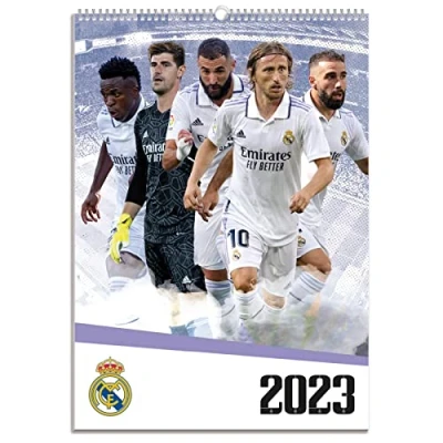 Imagen de Grupo Erik Calendario pared A3 Real Madrid 2023 A3│ Producto con licencia oficial