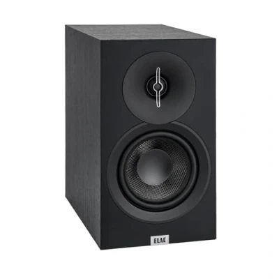 Imagen de Elac Debut 3.0 DB53 BK Altavoces para estantería, Color Negro Ceniza (par) Altavoz de Agudos cúpula Aluminio 1 Pulgada y woofer Fibra aramida 5.25 Pulgadas, Reflejo Graves